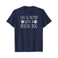 thumbnail image 1 of Sam Soft LIFE IS BETTER RESCUE DOG Shelter Dog Lover Gift Women Mom T-Shirt, 1 of 5