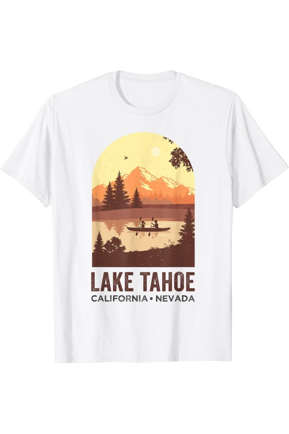 Lake Tahoe California Nevada Summer Kayaking At Lake Tahoe T-Shirt, Gift For Friend, Full Size S-5Xl