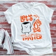 thumbnail image 1 of Sam Soft Lets Get Toasted Marshmallow White T-Shirt Unisex Cotton Tee, Full Size S-5XL, 1 of 4