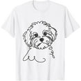 thumbnail image 1 of Sam Soft Line Art Dad Mom Dog - Maltipoo T-Shirt, 1 of 4