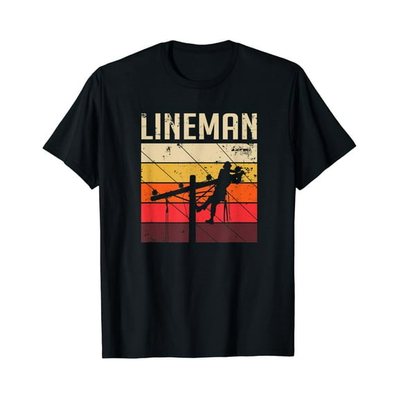 Sam Soft Lineman Retro Electrical Wires T-Shirt, Gift For Friend, Full Size S-5Xl