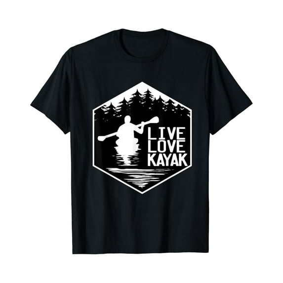 Sam Soft Live Love Kayak T-Shirt, Gift For Friend, Full Size S-5Xl