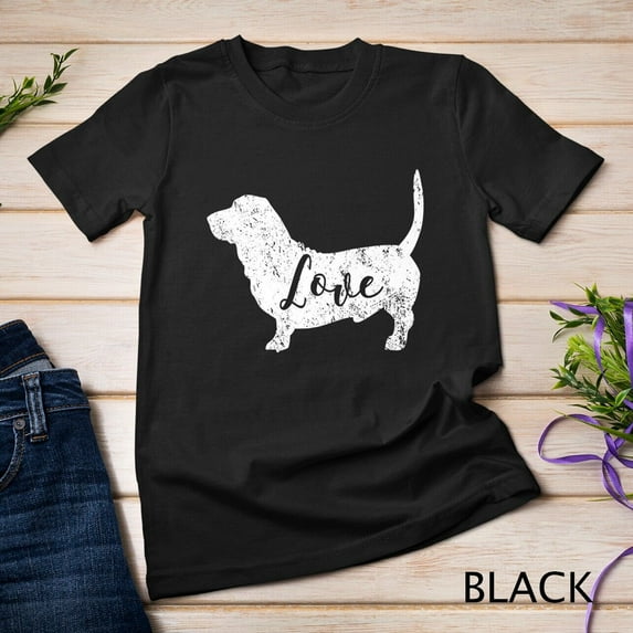 Sam Soft Love Basset Hounds T-Shirt Vintage Look Unisex T-Shirt