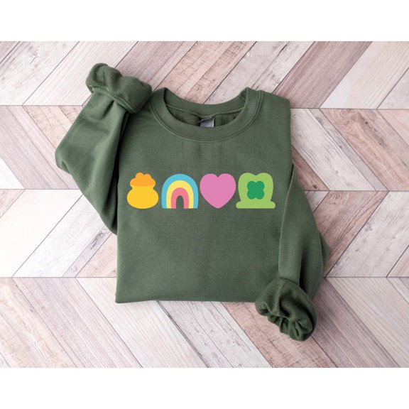 Sam Soft Lucky Charm Sweatshirt, Rainbow St Patricks Day Shirt, Shamrock Shirt, St Pattys Day Lucky shirt, Saint Patricks, St Patrick's Day Sweatshirt,