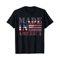 thumbnail image 1 of Sam Soft Made In America Born And Raised American Flag T-Shirt, 1 of 5