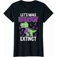 thumbnail image 1 of Sam Soft Make Epilepsy Extinct T-Rex Epilepsy Awareness Month Ladies' Crewneck T-Shirt All Size S-5XL, 1 of 5