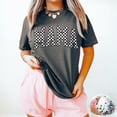 thumbnail image 1 of Sam Soft Mama Shirt: Checkered Mom Tee, Relaxed Fit All Size S-5XL, 1 of 5