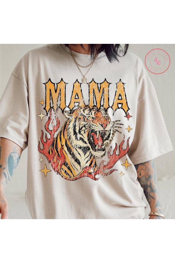 Mama Shirt: Vintage Rocker Mom Tee All Size S-5XL