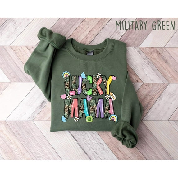 Sam Soft Mama St Patricks Day Shirt, St Patricks Mom Shirt, Irish Mama Shirt, Mama St Patty's Crewneck, Mom, First Time Mom Gift