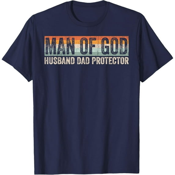 Sam Soft Man of God Husband Dad Protector Christian Dad Father's Day T-Shirt All Size S-5XL