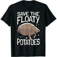 thumbnail image 1 of Sam Soft Manatee I Save The Floaty Potatoes I Manatee T-Shirt All Size S-5XL, 1 of 5