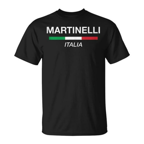 Sam Soft Martinelli Italian Name Italy Flag Italia Family Surname Unisex T Shirt