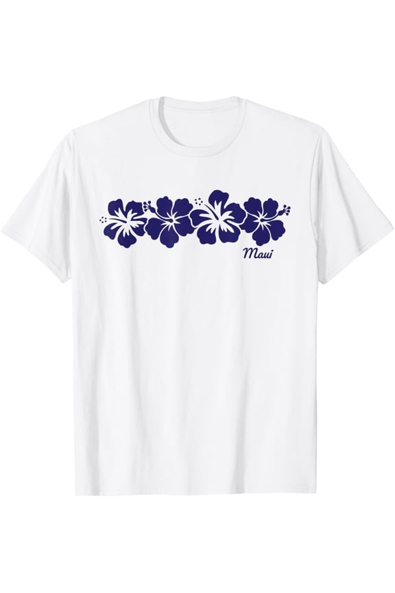 Maui Hawaii Hibiscus Flower Vacation Souvenir Hawaiian T-Shirt