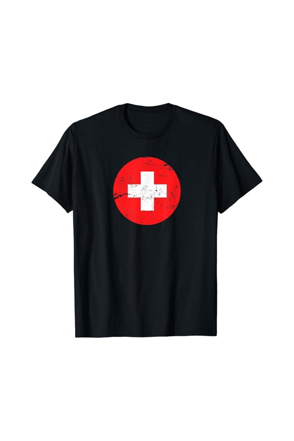 Medical Nurse Doctor Costume Uniform Red Cross Vintage Retro T-Shirt