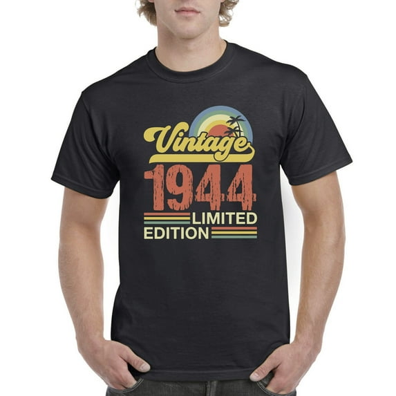 Sam Soft Mens 81St Birthday Gifts For Him T Shirt 81St Present 81 Years Old Born In 1944 Unisex Cotton Tee, Full size S-5XL