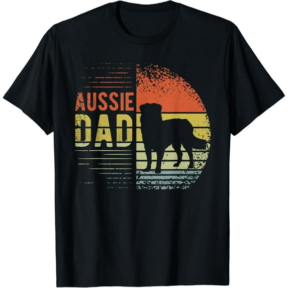 Sam Soft Mens Aussie Dad - Aussie Dog Men Dad Australian Shepherd T-Shirt