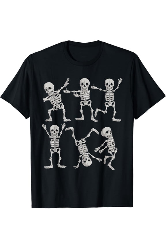 Mens Boys Shirts, Dabbing Skeletons T-Shirt