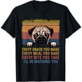 thumbnail image 1 of Sam Soft Mens Every Snack You Make Every Bite You Take Pug Dogs Items T-Shirt Dog Lovers Vintage Gift, 1 of 5