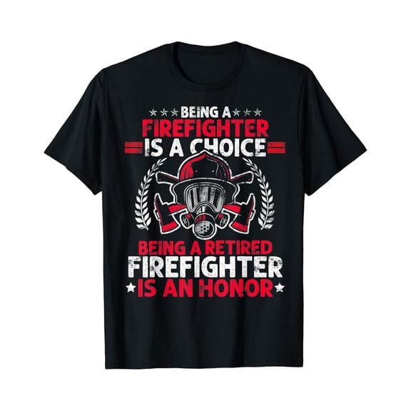 Sam Soft Mens Heroic Fireman Gift Idea Retired Firefighter T-Shirt Full Size S-5XL