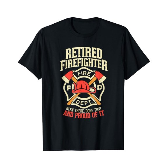 Sam Soft Mens Heroic Retired Firefighter T Shirt Fireman Gift Idea Full Size S-5XL