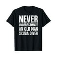 thumbnail image 1 of Sam Soft Mens Old Man Scuba Diver T-Shirt Full Size S-5Xl, 1 of 5