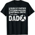 thumbnail image 1 of Sam Soft Mens Softball Dad Shirt Part Time Warm Up Partner Full Time Dad T-Shirt, Gift For Friend, Full Size S-5Xl, 1 of 5