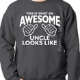 thumbnail image 1 of Sam Soft Mens Sweatshirt - Awesome Uncle - This Is What An Awesome Uncle Looks Like - Gift - Uncle Sweatshirt - Uncle Gift, 1 of 5