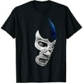 thumbnail image 1 of Sam Soft Mex-Art Demon Blue Lucha Libre Mexican Wrestler Legend T-Shirt, Gift For Friend, Full Size S-5Xl, 1 of 5