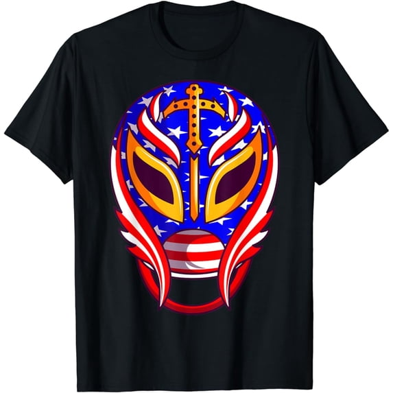 Sam Soft Mexican Wrestling Mask T-Shirt, Gift For Friend, Full Size S-5Xl