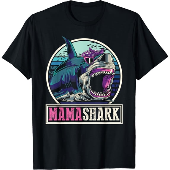 Sam Soft Mom Animal Sea Monster Mothers Day Gift Ocean Mama Shark T-Shirt