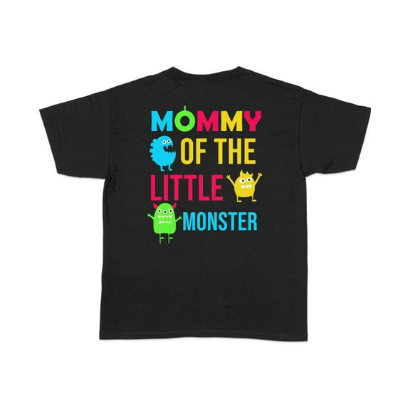 Sam Soft Mommy Of The Little Monster Graphic Unisex T-Shirt Cute Monsters Design Tee Fun Unisex Cotton Tee, Full size S-5XL