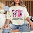 thumbnail image 1 of Sam Soft Mother Hood Coquette Bow Tee, Stylish T-shirt for Moms, Unique Gift, Trendy Apparel, 1 of 2