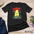 thumbnail image 1 of Sam Soft Mushroom Alien Abduction Psychedelic Space Ufo Hippie Fungi Unisex T-Shirt, 1 of 5
