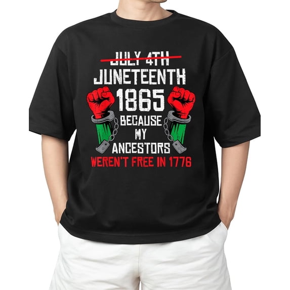 Sam Soft My Ancestor Weren't Free 1776 African T-Shirt For S-4XL T-Shirt All Size S-5XL