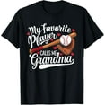 thumbnail image 1 of Sam Soft My Favorite Player Calls Me Grandma Baseball Heart T-Shirt Full Size S-5Xl, 1 of 5