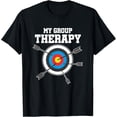 thumbnail image 1 of Sam Soft My Group Therapy Arrow Bow Archer Archery T-Shirt, Gift For Friend, Full Size S-5Xl, 1 of 5