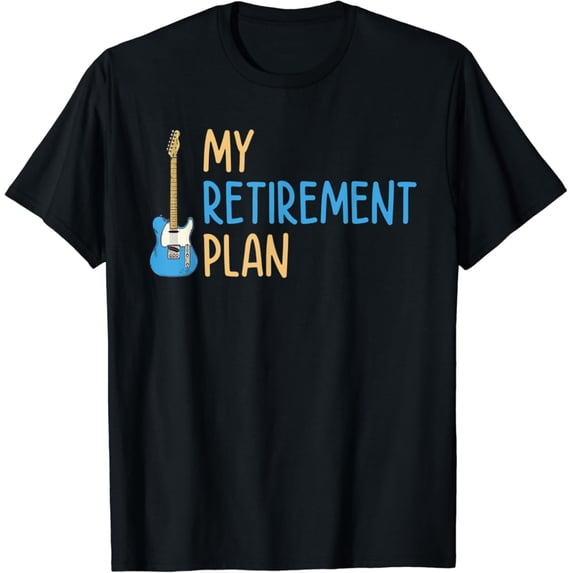 Sam Soft My Retirement Plan Music Instrument Guitar Player T-Shirt Full Size S-5XL