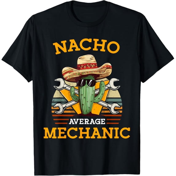 Sam Soft Nacho Average Mechanic Mexican Auto Repairman Vintage T-Shirt Full Size S-5Xl