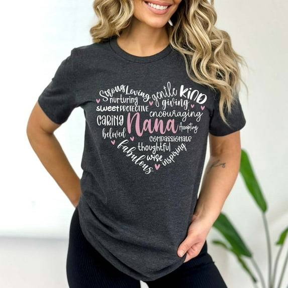 Sam Soft Nana T-Shirt, Kind Nana Shirt, Grandma Tee, Grandmother Love Shirt, Cute Nana Gift, Cute Mother's Day Tee, Announcement Grandparents Tee