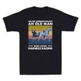 thumbnail image 1 of Sam Soft Never Underestimate An Old Man Who Love Harness Racing Retro T-Shirt, 1 of 5