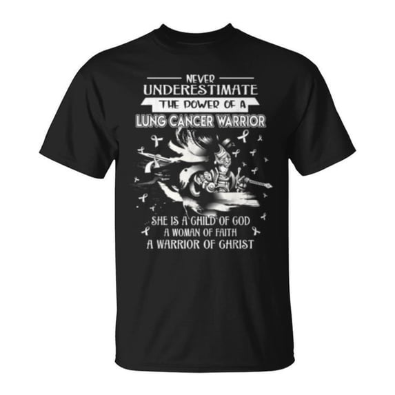 Sam Soft Never Underestimate Power Of Lung Cancer Warrior Unisex T Shirt