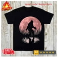 thumbnail image 1 of Sam Soft New Limited Bigfoot Moon Graphic Night Forest Sasquatch T-Shirt, 1 of 5