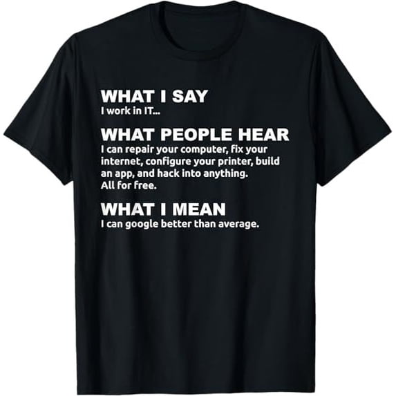 Sam Soft New Limited I Work In It...- Computer Design Best Gift Idea T-Shirt