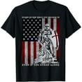 thumbnail image 1 of Sam Soft New Limited Knight Templar American Flag Crusader Tee T-Shirt, 1 of 5