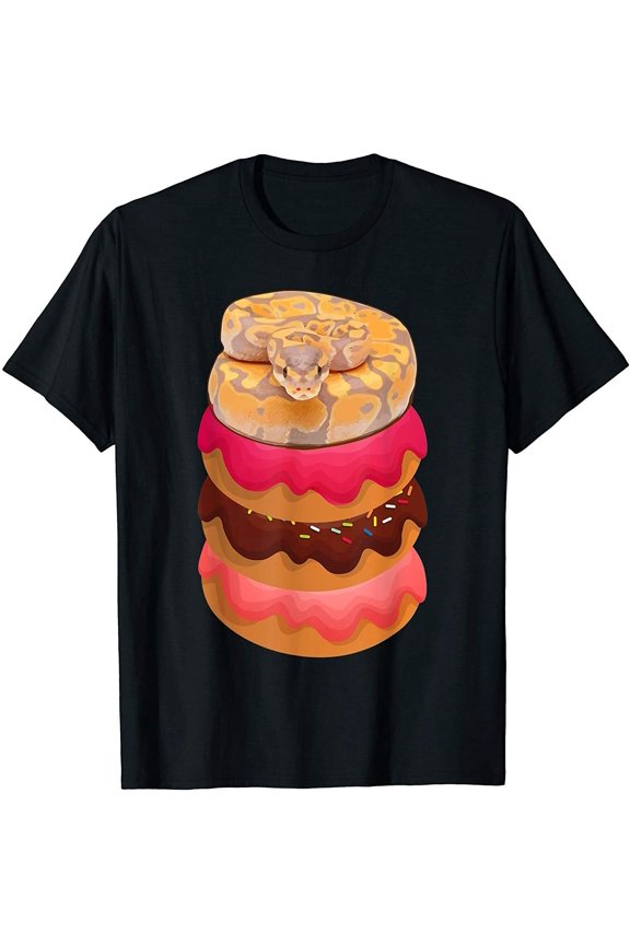 New Limited Python With Doughnuts Gift Idea Tee T-Shirt
