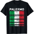 thumbnail image 1 of Sam Soft New Palermo Sicily Sicilia Sicilian Italian Flag Italy Italia Tee T-Shirt, 1 of 5