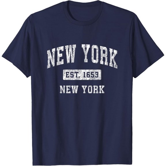 Sam Soft New York New York NY Vintage Established Sports Design T-Shirt All Size S-5XL