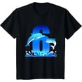 thumbnail image 1 of Sam Soft Ocean Sea Animal Dolphin 6th Birthday 6 Year Old Gifts Shirt T-Shirt, 1 of 5