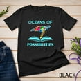 thumbnail image 1 of Sam Soft Oceans Of Possibilities Sea Turtle Summer Reading Unisex T-Shirt, 1 of 5