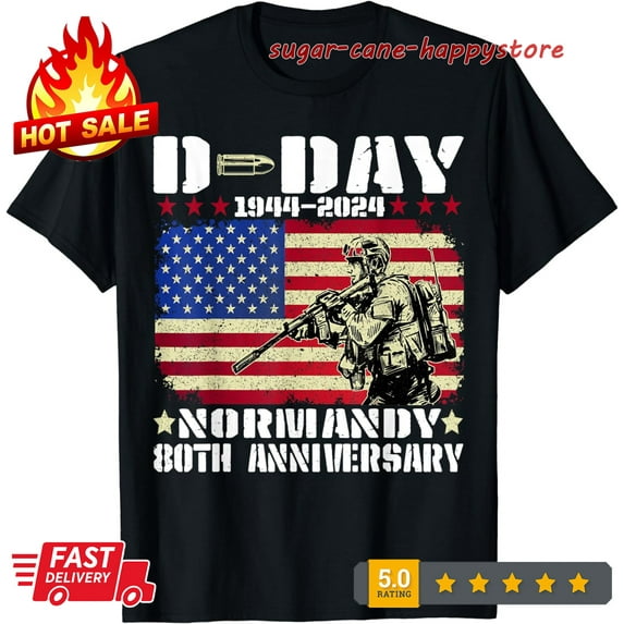 Sam Soft Operation Overlord 1944 D-Day 80Th Anniversary Normandy 2024 T-Shirt